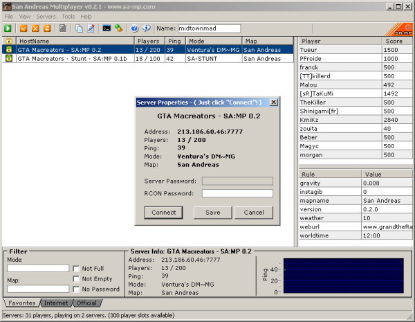 SA:MP 0.2.1 R2 / SA:MP 0.2.1