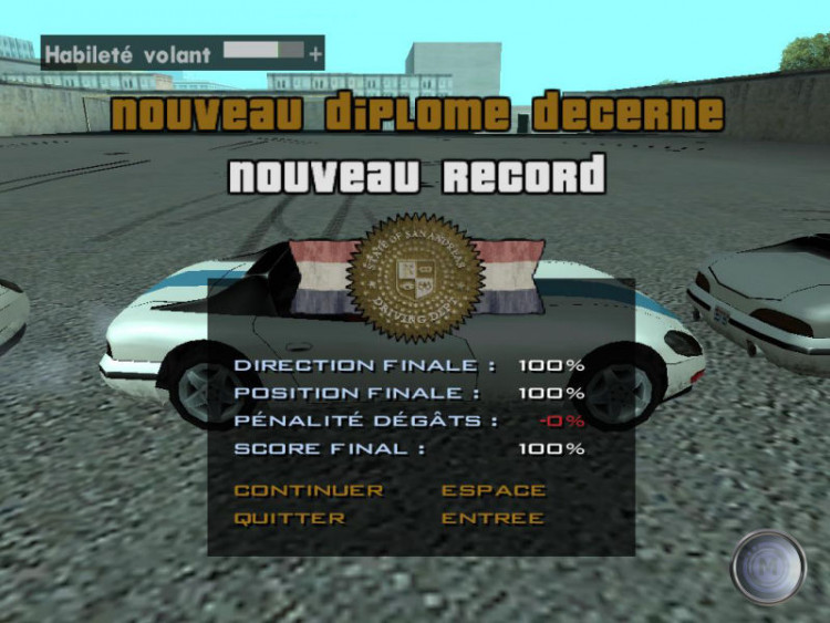 Soluce : Permis de Voiture - 90