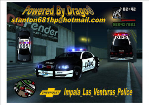 Chevrolet Impala LV, LS & SF Police