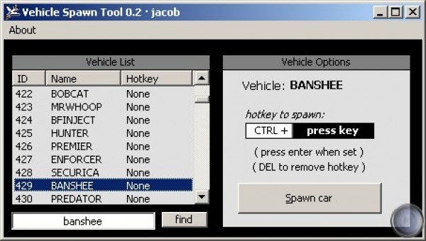 Vehicle Spawn Tool v0.2