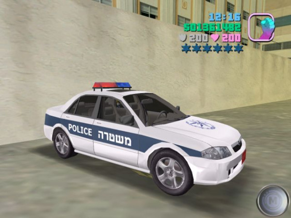 Israeli police car